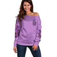 Stuck Between Idk Idc And Idgaf Off Shoulder Sweater - Wonder Print Shop