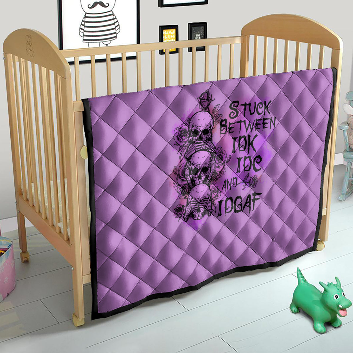 Stuck Between Idk Idc And Idgaf Quilt - Wonder Print Shop