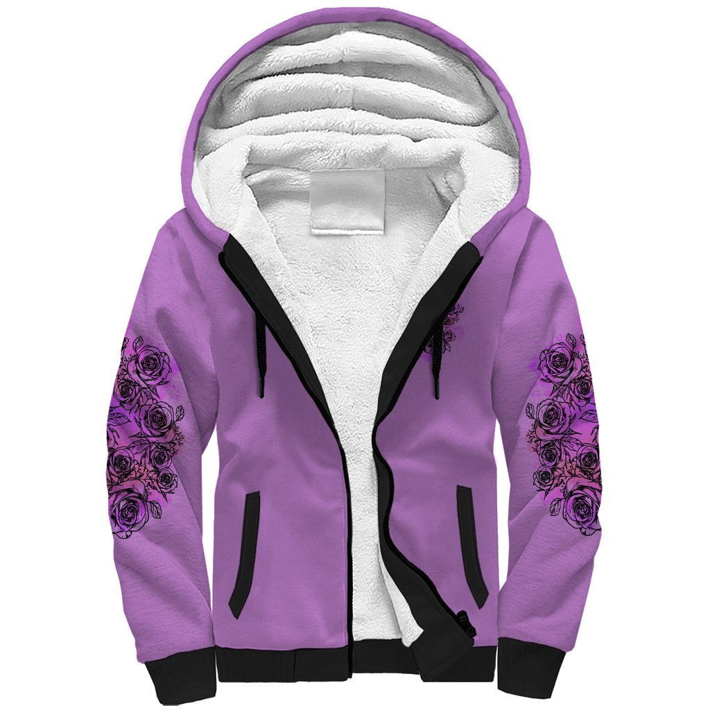Stuck Between Idk Idc And Idgaf Sherpa Hoodie - Wonder Print Shop