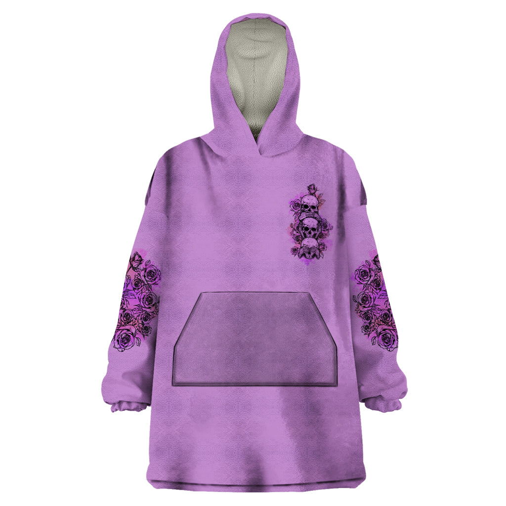 Stuck Between Idk Idc And Idgaf Wearable Blanket Hoodie - Wonder Print Shop