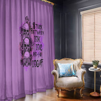 Stuck Between Idk Idc And Idgaf Window Curtain - Wonder Print Shop