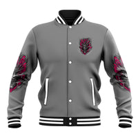 I'm Never Alone Skull Demon Baseball Jacket - Wonder Print Shop