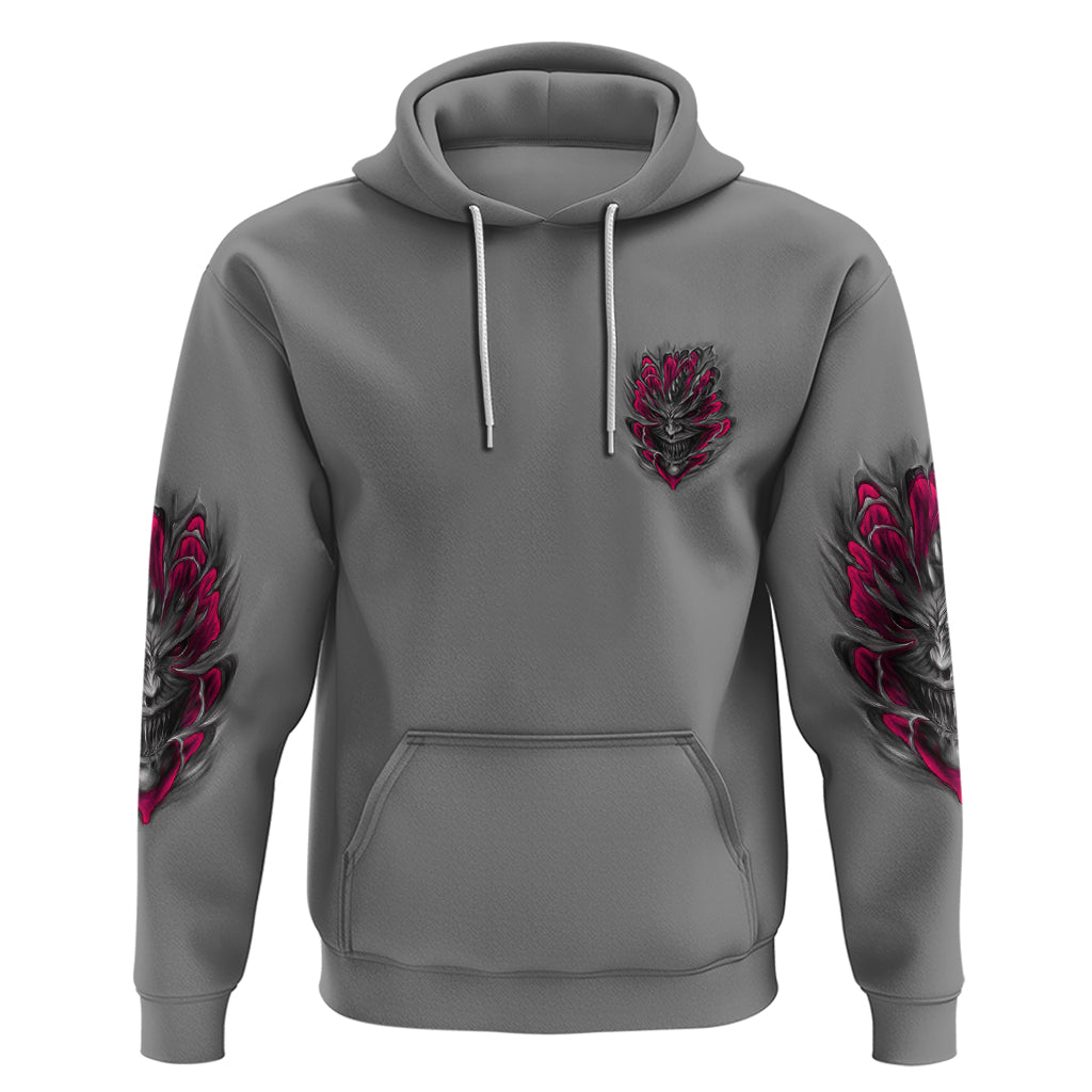 I'm Never Alone Skull Demon Hoodie - Wonder Print Shop