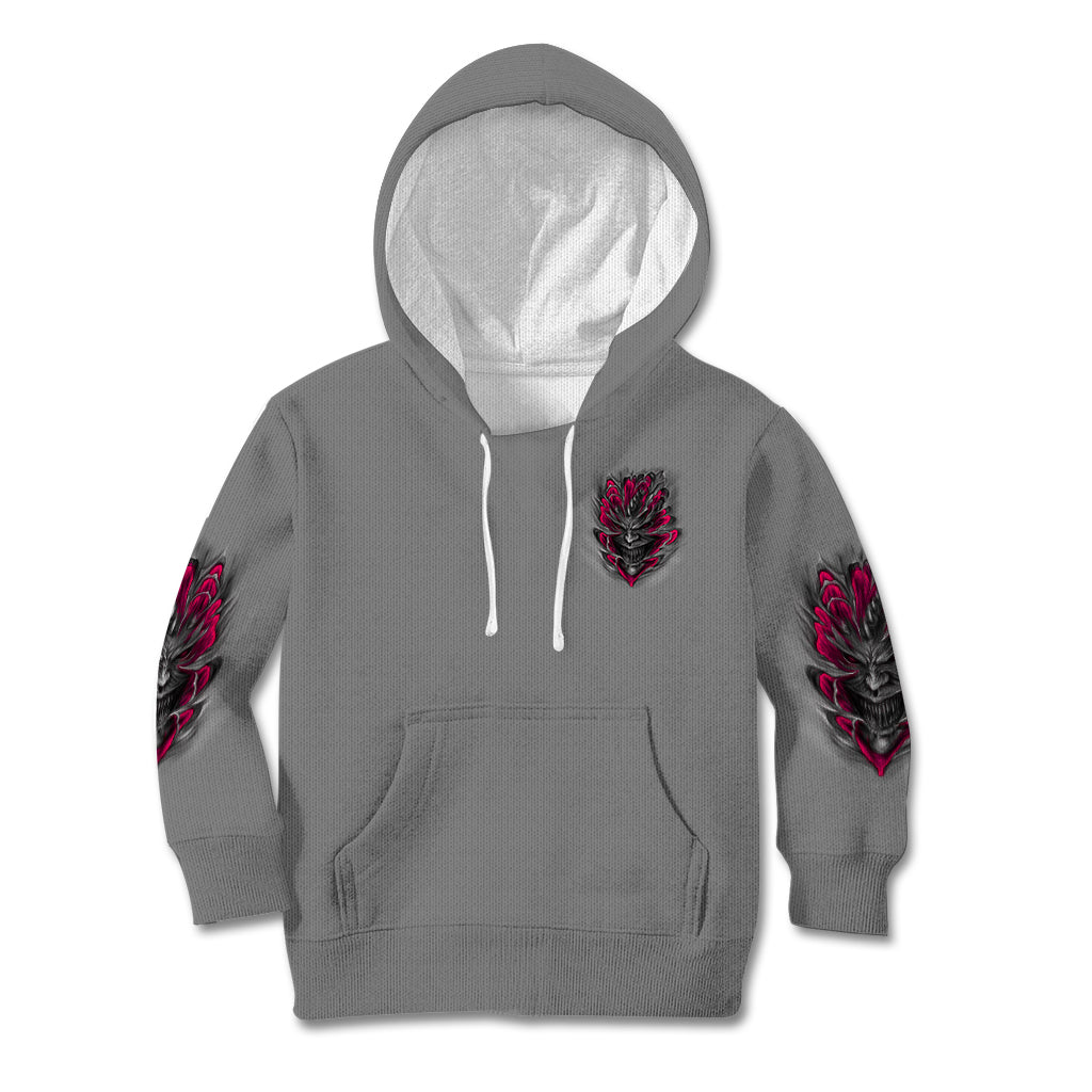 I'm Never Alone Skull Demon Kid Hoodie - Wonder Print Shop