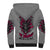 I'm Never Alone Skull Demon Sherpa Hoodie - Wonder Print Shop