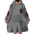 I'm Never Alone Skull Demon Wearable Blanket Hoodie - Wonder Print Shop