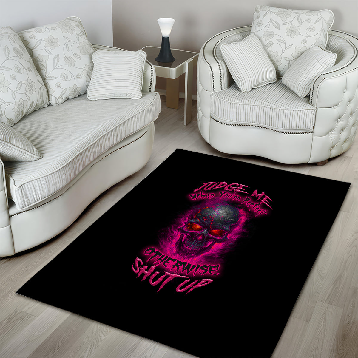 Judge Me When Yours Perfect Otherwise Shut Up Area Rug - Wonder Print Shop