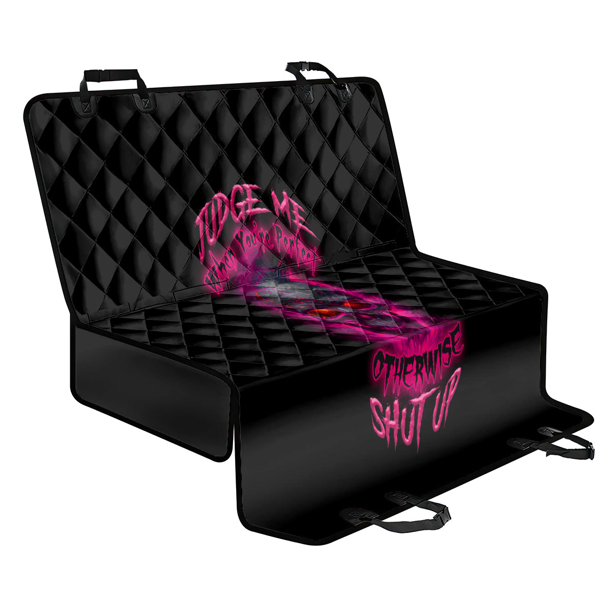 Judge Me When Yours Perfect Otherwise Shut Up Back Car Seat Cover - Wonder Print Shop