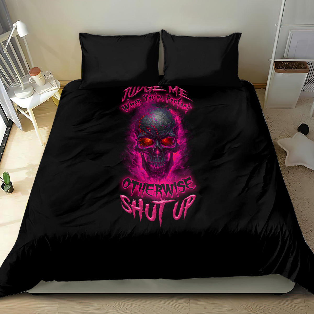 Judge Me When Yours Perfect Otherwise Shut Up Bedding Set - Wonder Print Shop
