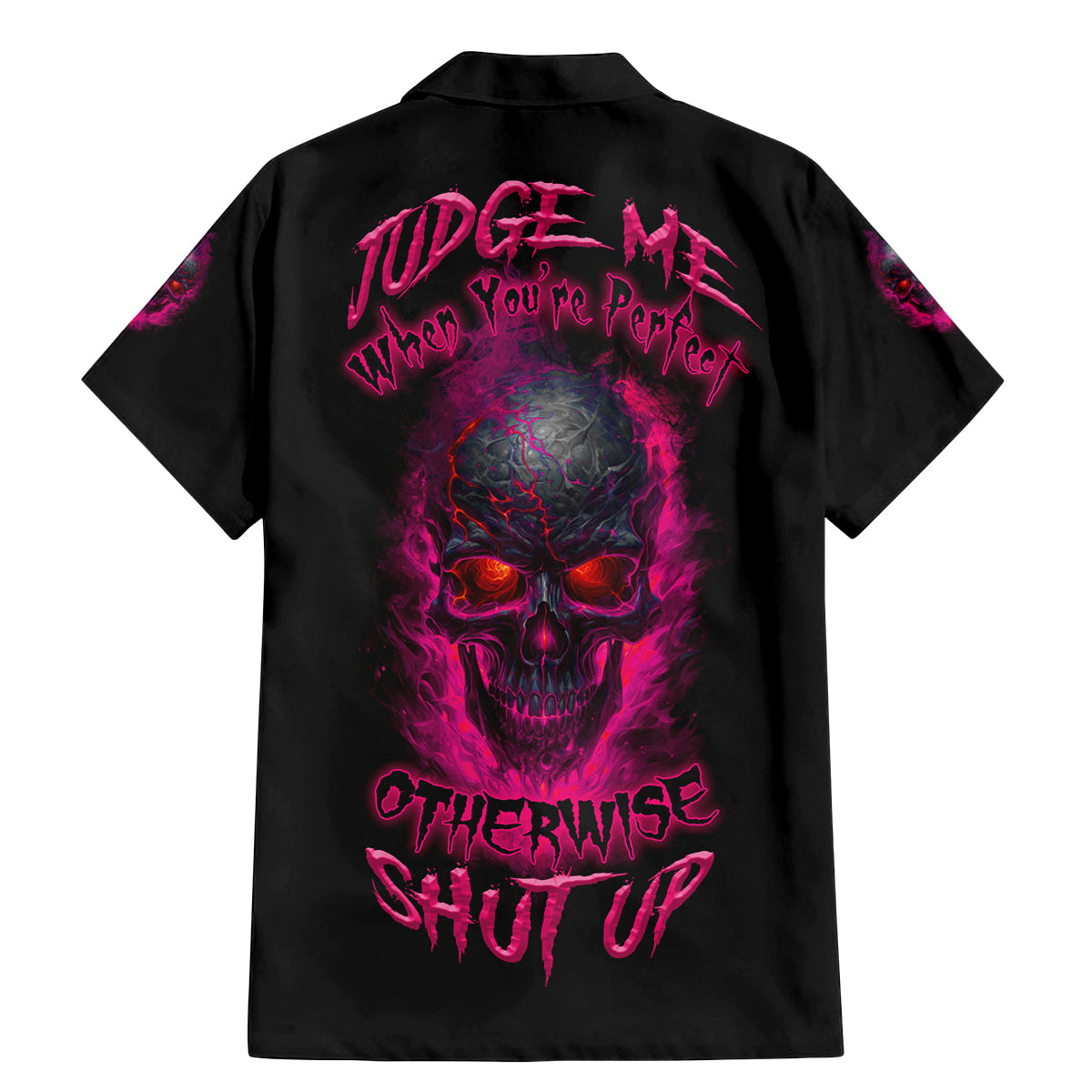 Judge Me When Yours Perfect Otherwise Shut Up Family Matching Mermaid Dress and Hawaiian Shirt - Wonder Print Shop