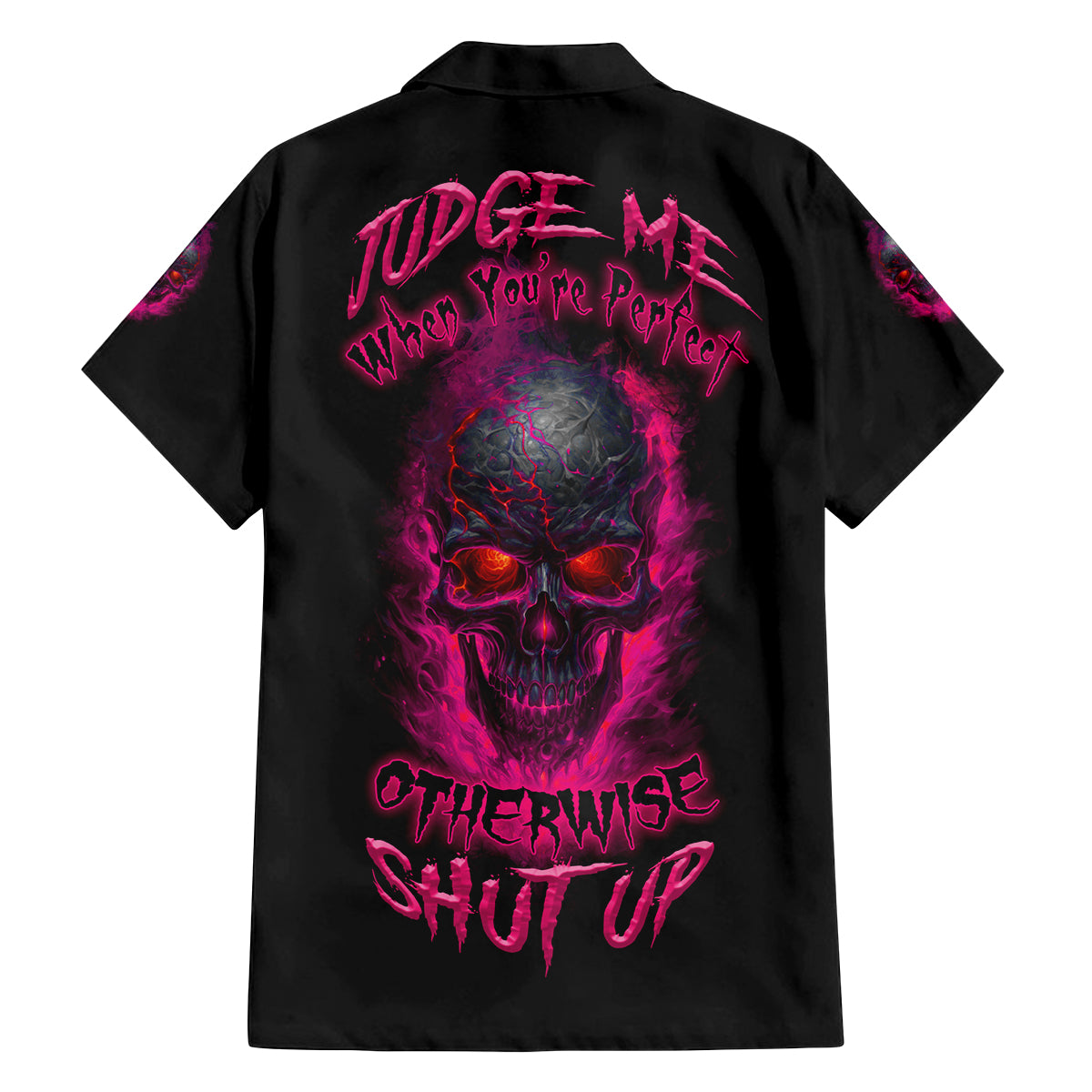 Judge Me When Yours Perfect Otherwise Shut Up Family Matching Puletasi Dress and Hawaiian Shirt - Wonder Print Shop