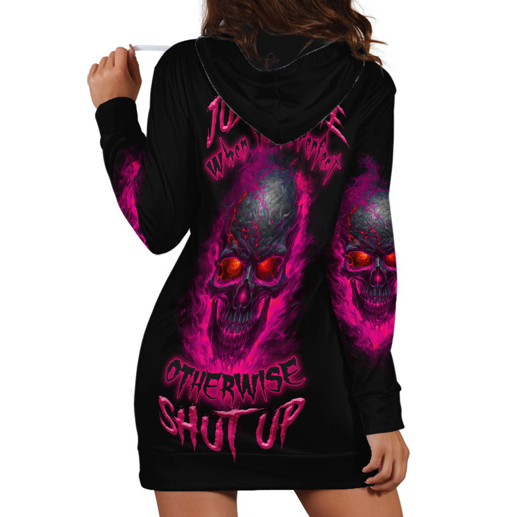 Judge Me When Yours Perfect Otherwise Shut Up Hoodie Dress - Wonder Print Shop