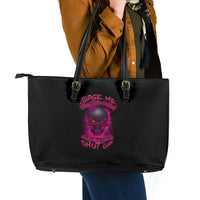 Judge Me When Yours Perfect Otherwise Shut Up Leather Tote Bag - Wonder Print Shop