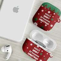 Sign Language Merry Christmas AirPods Case Xmas Holiday Patterns - Wonder Print Shop