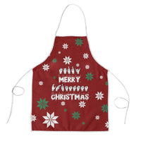 Sign Language Merry Christmas Apron Xmas Holiday Patterns - Wonder Print Shop