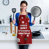 Sign Language Merry Christmas Apron Xmas Holiday Patterns - Wonder Print Shop