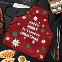 Sign Language Merry Christmas Apron Xmas Holiday Patterns - Wonder Print Shop