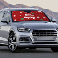 Sign Language Merry Christmas Auto Sun Shade Xmas Holiday Patterns - Wonder Print Shop