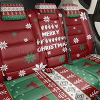 Sign Language Merry Christmas Back Car Seat Cover Xmas Holiday Patterns - Wonder Print Shop