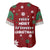 Sign Language Merry Christmas Baseball Jersey Xmas Holiday Patterns - Wonder Print Shop
