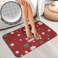 Sign Language Merry Christmas Bathroom Set Xmas Holiday Patterns - Wonder Print Shop