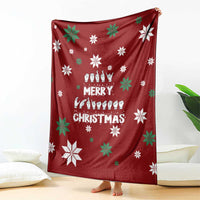 Sign Language Merry Christmas Blanket Xmas Holiday Patterns - Wonder Print Shop
