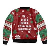 Sign Language Merry Christmas Bomber Jacket Xmas Holiday Patterns - Wonder Print Shop