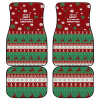 Sign Language Merry Christmas Car Mats Xmas Holiday Patterns - Wonder Print Shop