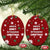 Sign Language Merry Christmas Ceramic Ornament Xmas Holiday Patterns - Wonder Print Shop