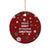 Sign Language Merry Christmas Ceramic Ornament Xmas Holiday Patterns - Wonder Print Shop
