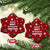 Sign Language Merry Christmas Ceramic Ornament Xmas Holiday Patterns - Wonder Print Shop