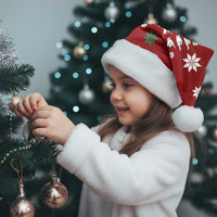 Sign Language Merry Christmas Santa Hat Xmas Holiday Patterns - Wonder Print Shop