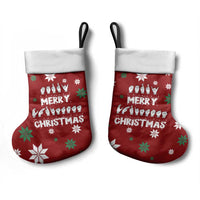 Sign Language Merry Christmas Stocking Xmas Holiday Patterns - Wonder Print Shop