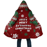 Sign Language Merry Christmas Cloak Xmas Holiday Patterns - Wonder Print Shop