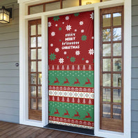 Sign Language Merry Christmas Door Cover Xmas Holiday Patterns - Wonder Print Shop