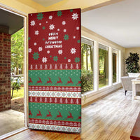 Sign Language Merry Christmas Door Cover Xmas Holiday Patterns - Wonder Print Shop