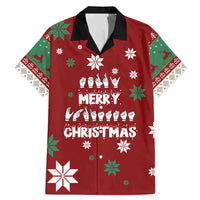 Sign Language Merry Christmas Family Matching Mermaid Dress and Hawaiian Shirt Xmas Holiday Patterns - Wonder Print Shop