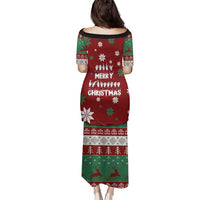 Sign Language Merry Christmas Family Matching Puletasi and Hawaiian Shirt Xmas Holiday Patterns - Wonder Print Shop