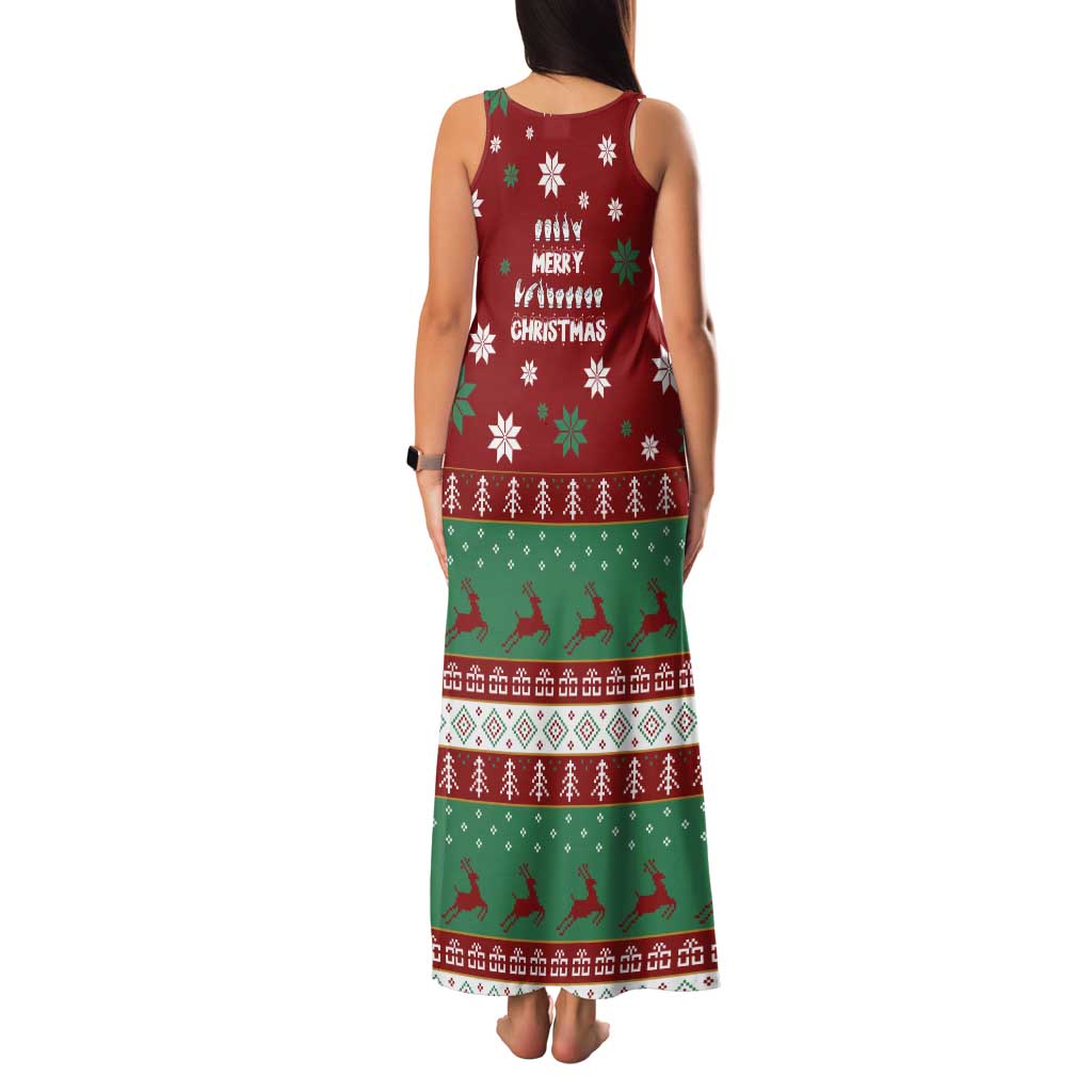Sign Language Merry Christmas Family Matching Tank Maxi Dress and Hawaiian Shirt Xmas Holiday Patterns - Wonder Print Shop