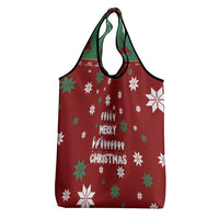 Sign Language Merry Christmas Grocery Bag Xmas Holiday Patterns - Wonder Print Shop