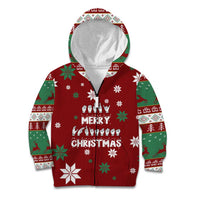 Sign Language Merry Christmas Kid Hoodie Xmas Holiday Patterns - Wonder Print Shop
