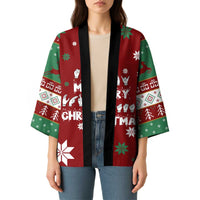 Sign Language Merry Christmas Kimono Xmas Holiday Patterns - Wonder Print Shop