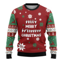 Sign Language Merry Christmas Ugly Christmas Sweater Xmas Holiday Patterns - Wonder Print Shop