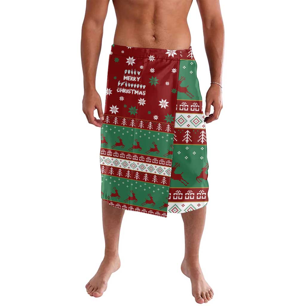 Sign Language Merry Christmas Lavalava Xmas Holiday Patterns - Wonder Print Shop