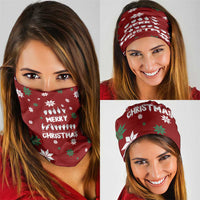 Sign Language Merry Christmas Neck Gaiter Xmas Holiday Patterns - Wonder Print Shop