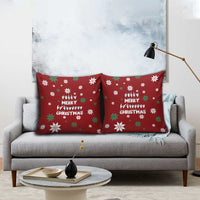 Sign Language Merry Christmas Pillow Cover Xmas Holiday Patterns - Wonder Print Shop