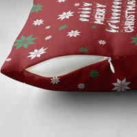 Sign Language Merry Christmas Pillow Cover Xmas Holiday Patterns - Wonder Print Shop