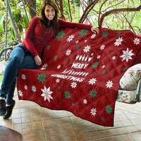 Sign Language Merry Christmas Quilt Xmas Holiday Patterns - Wonder Print Shop