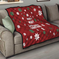 Sign Language Merry Christmas Quilt Xmas Holiday Patterns - Wonder Print Shop