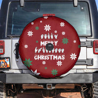 Sign Language Merry Christmas Spare Tire Cover Xmas Holiday Patterns - Wonder Print Shop